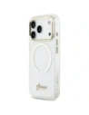 Etui Guess IML Script Metal MagSafe do Apple iPhone 17 Pro Max przezroczysty