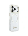 Etui Guess IML Script Metal MagSafe do Apple iPhone 17 Pro Max przezroczysty
