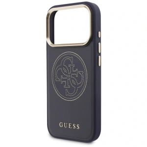 Etui Guess Perforated 4G MagSafe do Apple iPhone 17 Pro Max niebieski