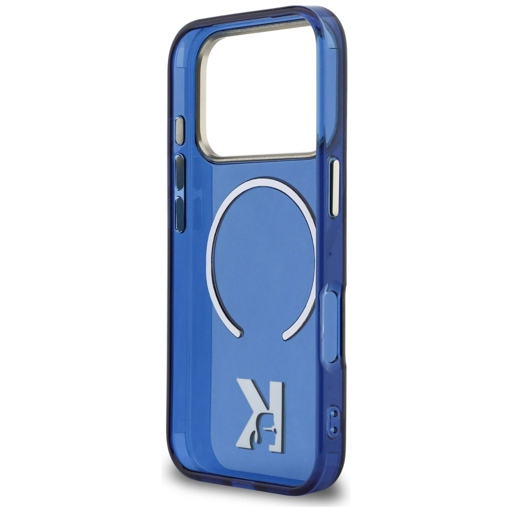 Etui Karl Lagerfeld IML K Head Logo MagSafe do Apple iPhone 17 Pro Max niebieski