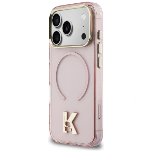 Etui Karl Lagerfeld IML K Head Logo MagSafe do Apple iPhone 17 Pro Max różowy