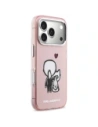 Etui Karl Lagerfeld Karl & Choupette Back MagSafe do Apple iPhone 17 Pro Max różowy