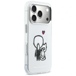 Etui Karl Lagerfeld Karl & Choupette Back MagSafe do Apple iPhone 17 Pro przezroczysty