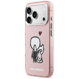 Etui Karl Lagerfeld Karl & Choupette Back MagSafe do Apple iPhone 17 Pro różowy