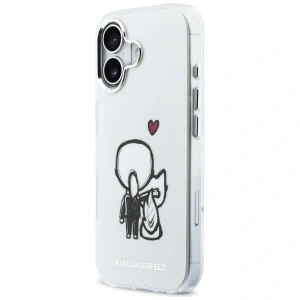 Etui Karl Lagerfeld Karl & Choupette Back MagSafe do Apple iPhone 17 przezroczysty