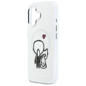 Etui Karl Lagerfeld Karl & Choupette Back MagSafe do Apple iPhone 17 przezroczysty