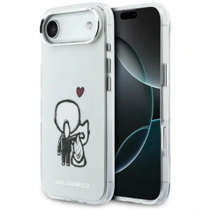 Etui Karl Lagerfeld Karl & Choupette Back MagSafe do Apple iPhone Air przezroczysty