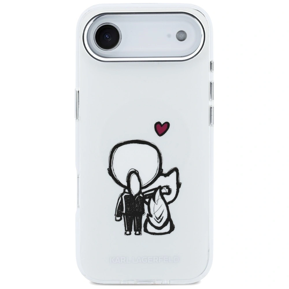 Etui Karl Lagerfeld Karl & Choupette Back MagSafe do Apple iPhone Air przezroczysty