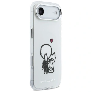 Etui Karl Lagerfeld Karl & Choupette Back MagSafe do Apple iPhone Air przezroczysty