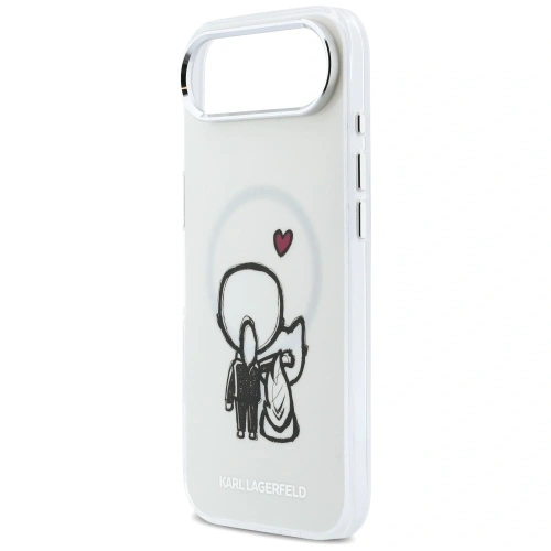 Etui Karl Lagerfeld Karl & Choupette Back MagSafe do Apple iPhone Air przezroczysty