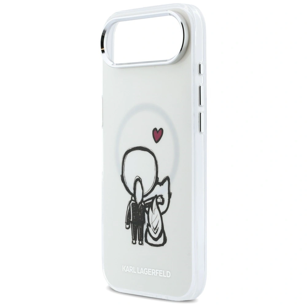 Etui Karl Lagerfeld Karl & Choupette Back MagSafe do Apple iPhone Air przezroczysty