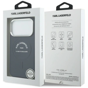 Etui Karl Lagerfeld Karl RSG Logo MagSafe do Apple iPhone 17 Pro niebieski