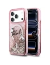 Etui Karl Lagerfeld Liquid Glitter Karl Script Logo MagSafe do Apple iPhone 17 Pro różowy