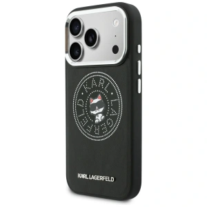 Etui Karl Lagerfeld Point & Choupette Sketch MagSafe do Apple iPhone 17 Pro czarny