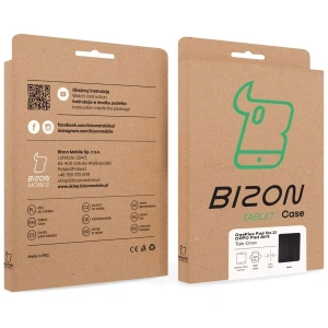 Etui z klapką Bizon Case Tab Croc do OnePlus Pad Go 2 / Oppo Pad Air5 czarne