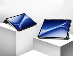 Etui z klapką Bizon Case Tab Croc do OnePlus Pad Go 2 / Oppo Pad Air5 szare