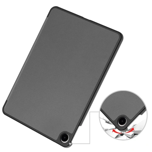 Etui z klapką Bizon Case Tab Croc do OnePlus Pad Go 2 / Oppo Pad Air5 szare