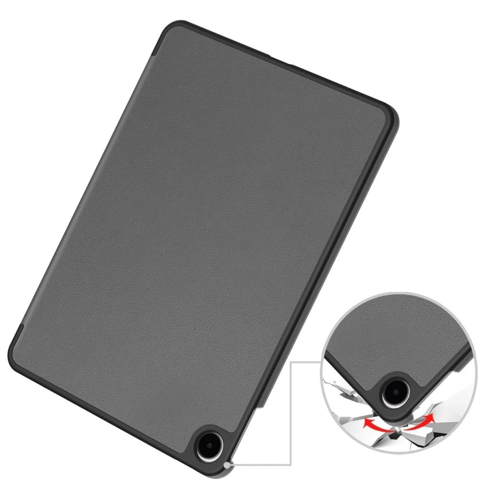 Etui z klapką Bizon Case Tab Croc do OnePlus Pad Go 2 / Oppo Pad Air5 szare