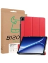Etui z klapką Bizon Case Tab Croc do OnePlus Pad Go 2 / Oppo Pad Air5 czerwone