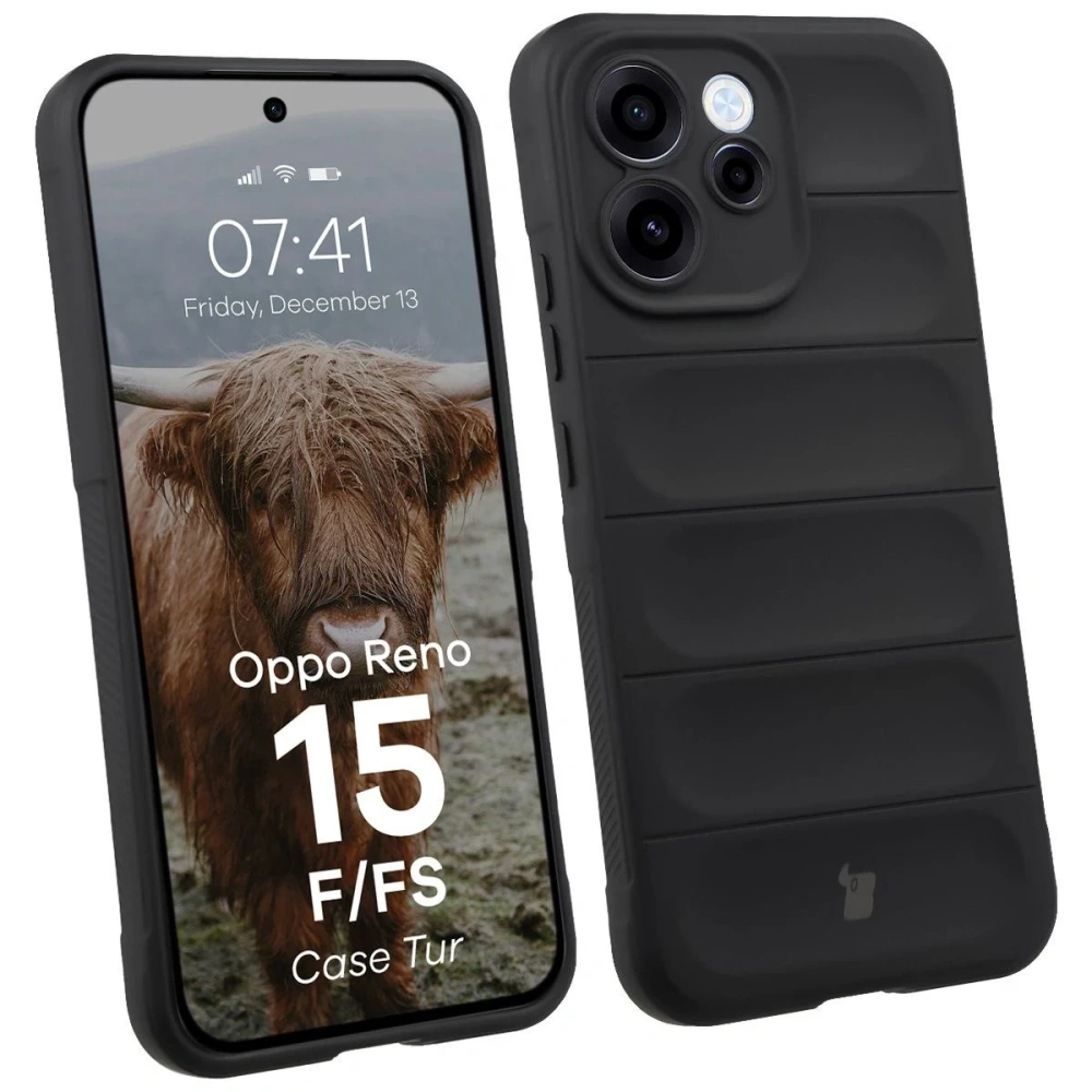 Pancerne etui Bizon Case Tur do Oppo Reno 15 F / FS czarne