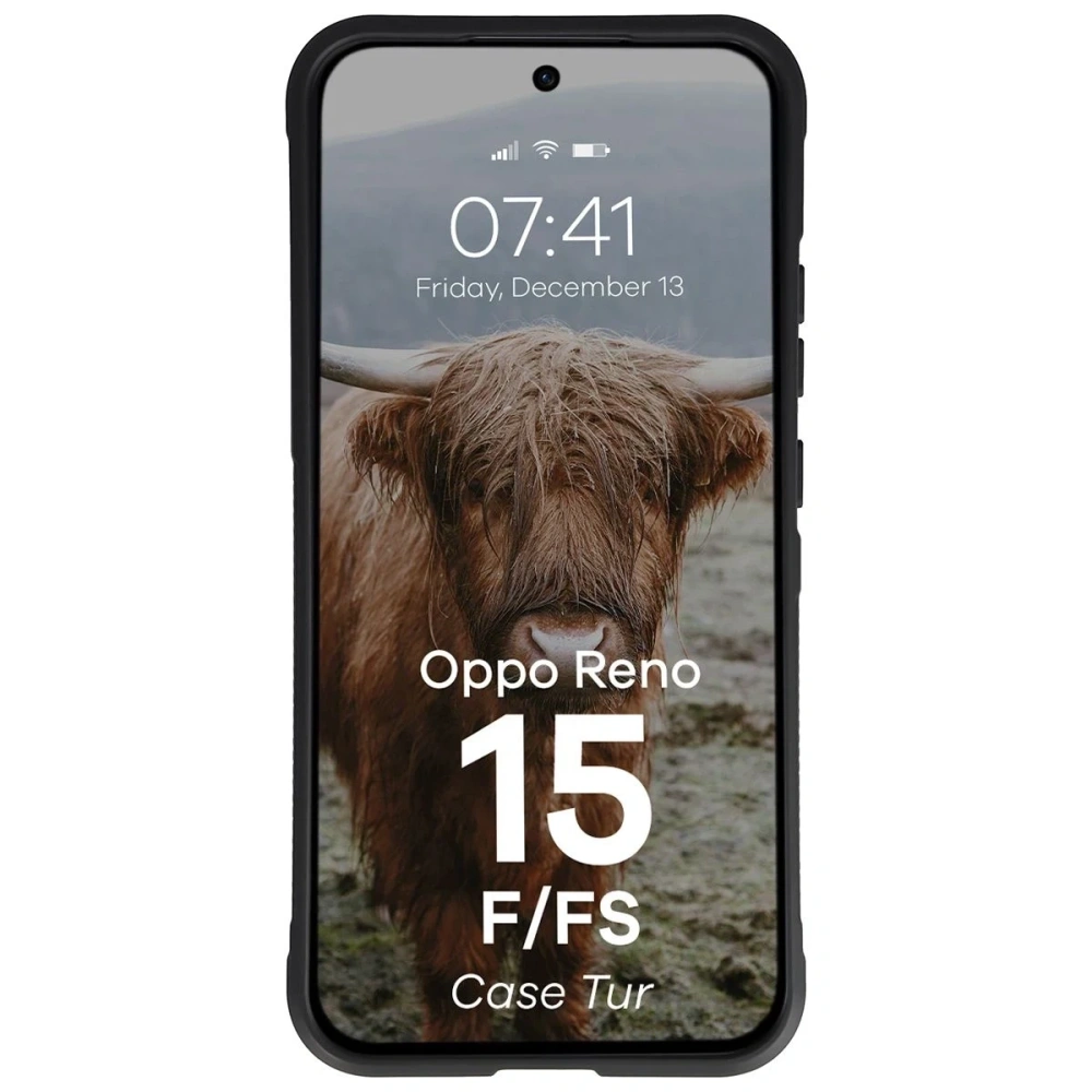 Pancerne etui Bizon Case Tur do Oppo Reno 15 F / FS czarne