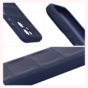Pancerne etui Bizon Case Tur do Oppo Reno 15 F / FS granatowe