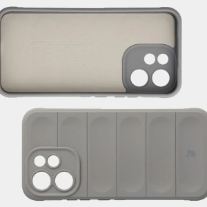 Pancerne etui Bizon Case Tur do Oppo Reno 15 F / FS jasnoszare