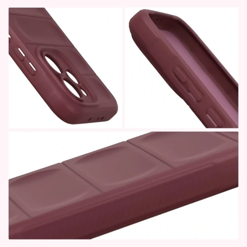 Pancerne etui Bizon Case Tur do Oppo Reno 15 Pro burgundowe