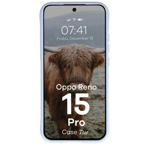 Pancerne etui Bizon Case Tur do Oppo Reno 15 Pro jasnoniebieskie