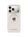 Etui Karl Lagerfeld Point & Choupette Sketch MagSafe do Apple iPhone 17 Pro różowy
