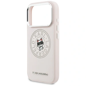 Etui Karl Lagerfeld Point & Choupette Sketch MagSafe do Apple iPhone 17 Pro różowy