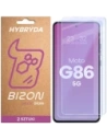 Elastyczne szkło hybrydowe Bizon Glass Mule Duo do Motorola Moto G86 5G [2 PACK]