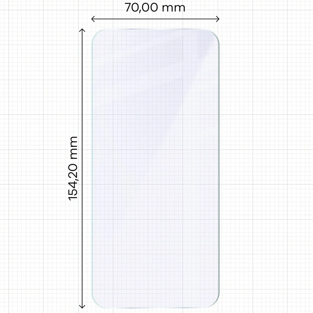 Elastyczne szkło hybrydowe Bizon Glass Mule Duo do Oppo Reno 14 FS [2 PACK]
