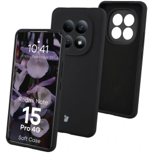 Silikonowe etui Bizon Soft Case do Xiaomi Redmi Note 15 Pro 4G czarne
