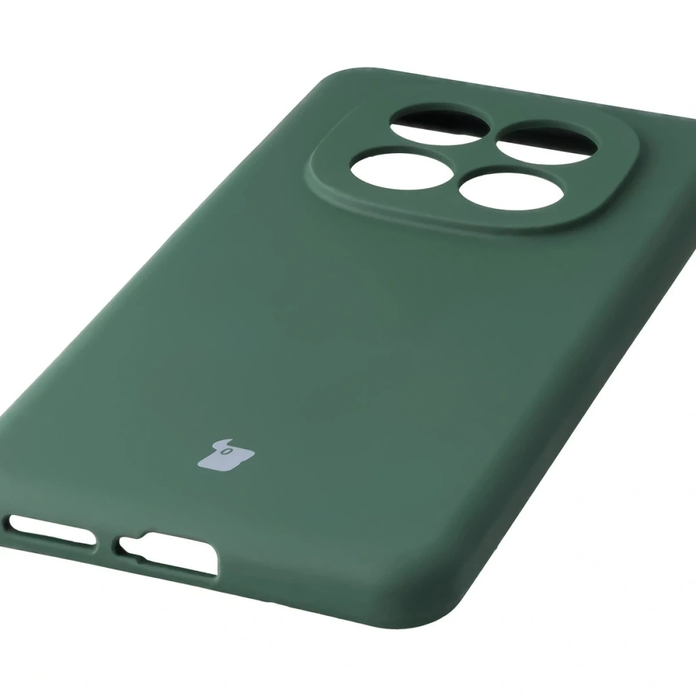 Silikonowe etui Bizon Soft Case do Xiaomi Redmi Note 15 Pro 4G ciemnozielone