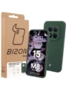 Silikonowe etui Bizon Soft Case do Xiaomi Redmi Note 15 Pro+ Plus 5G / POCO M8 Pro 5G ciemnozielone