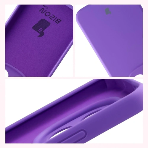 Silikonowe etui Bizon Soft Case do Xiaomi Redmi Note 15 Pro+ Plus 5G / POCO M8 Pro 5G fioletowe