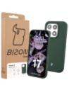 Silikonowe etui Bizon Soft Case do Xiaomi 17 ciemnozielone