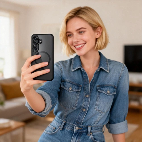 Etui Tech-Protect Magmat MagSafe do Samsung Galaxy S26 Black/clear