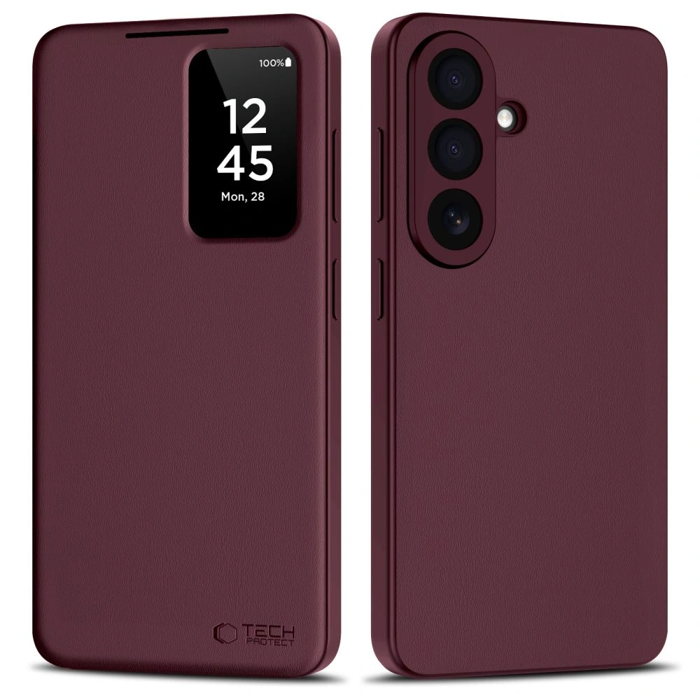 Etui Tech-Protect Smart Wallet do Samsung Galaxy S26 Mulberry