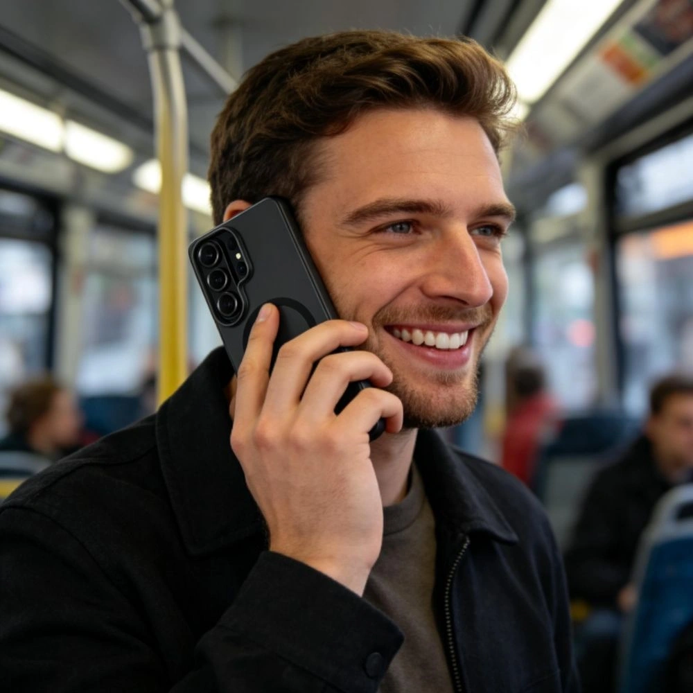 Etui Tech-Protect MagSlim MagSafe do Samsung Galaxy S26 Ultra Matte/black