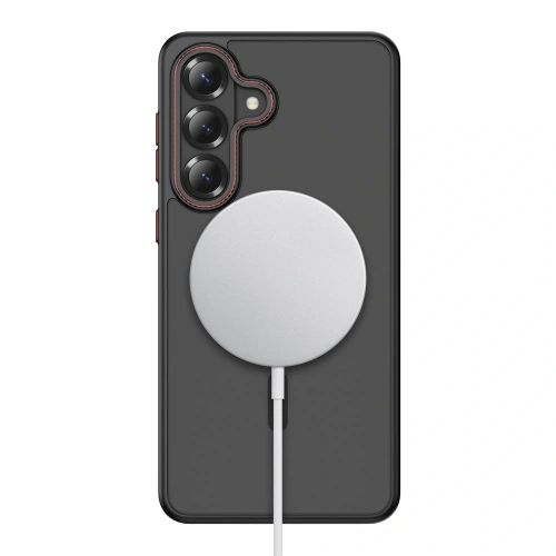 Etui Tech-Protect MagCam MagSafe do Samsung Galaxy S26 Matte Black/red