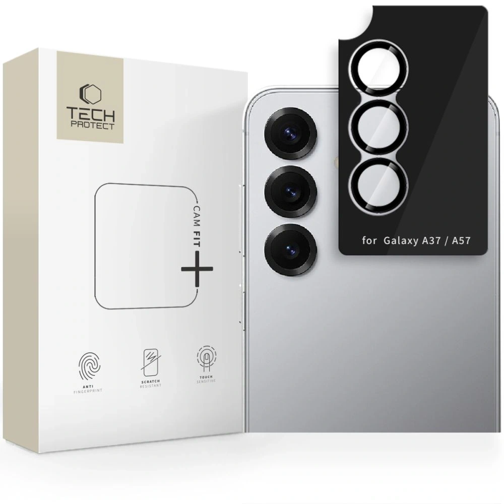 Osłona aparatu Tech-Protect Camring Fit+ do Samsung Galaxy A37 / A57 5G Black