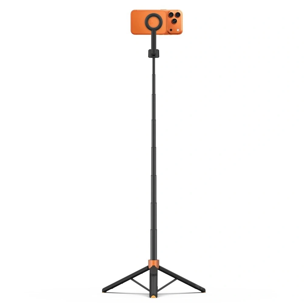 Kijek do selfie Tech-Protect L10D MagSafe Bluetooth Selfie Stick Tripod Black/orange