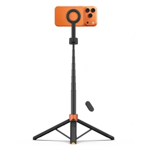 Kijek do selfie Tech-Protect L10D MagSafe Bluetooth Selfie Stick Tripod Black/orange