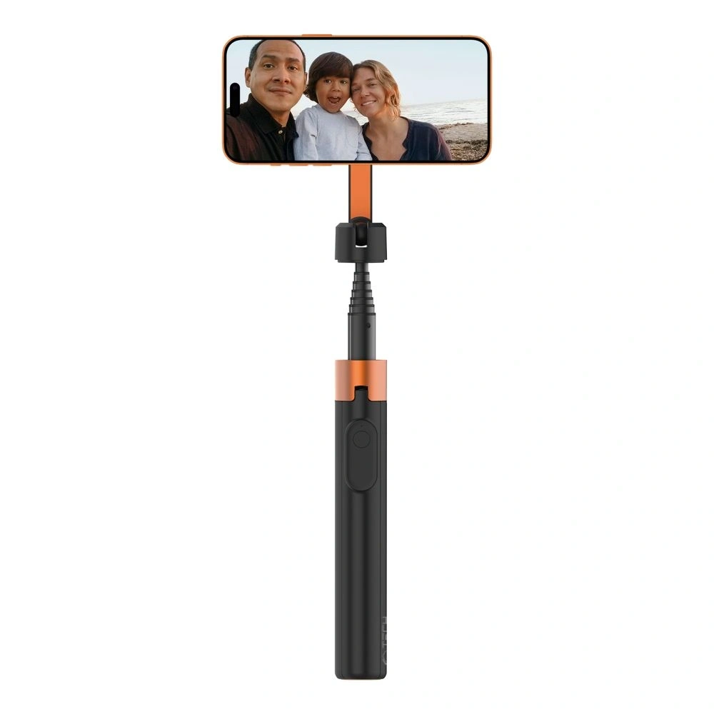 Kijek do selfie Tech-Protect L10D MagSafe Bluetooth Selfie Stick Tripod Black/orange