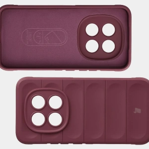 Pancerne etui Bizon Case Tur do Xiaomi Redmi Note 15 Pro+ Plus 5G / POCO M8 Pro 5G burgundowe