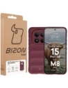 Pancerne etui Bizon Case Tur do Xiaomi Redmi Note 15 Pro+ Plus 5G / POCO M8 Pro 5G burgundowe
