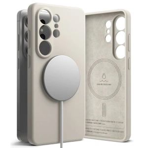 Etui Ringke Silicone Magnetic MagSafe do Samsung Galaxy S26 Ultra Stone