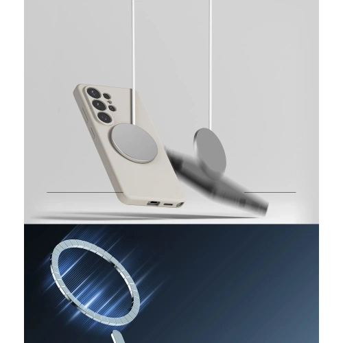 Etui Ringke Silicone Magnetic MagSafe do Samsung Galaxy S26 Ultra Stone